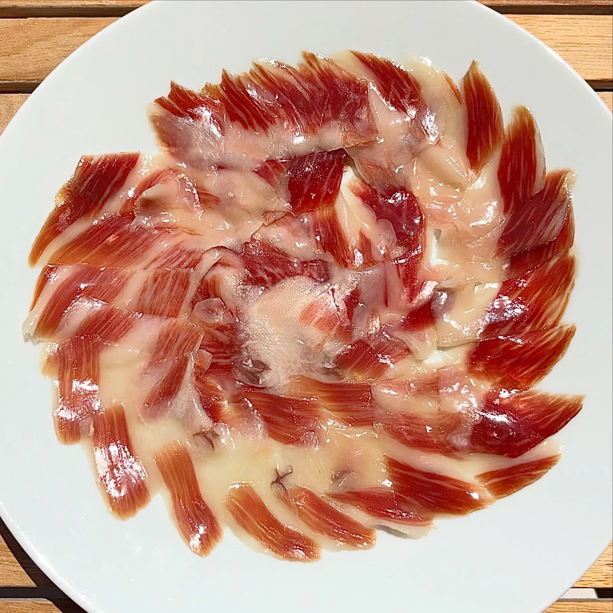 Hand-carved Iberian acorn-fed ham
