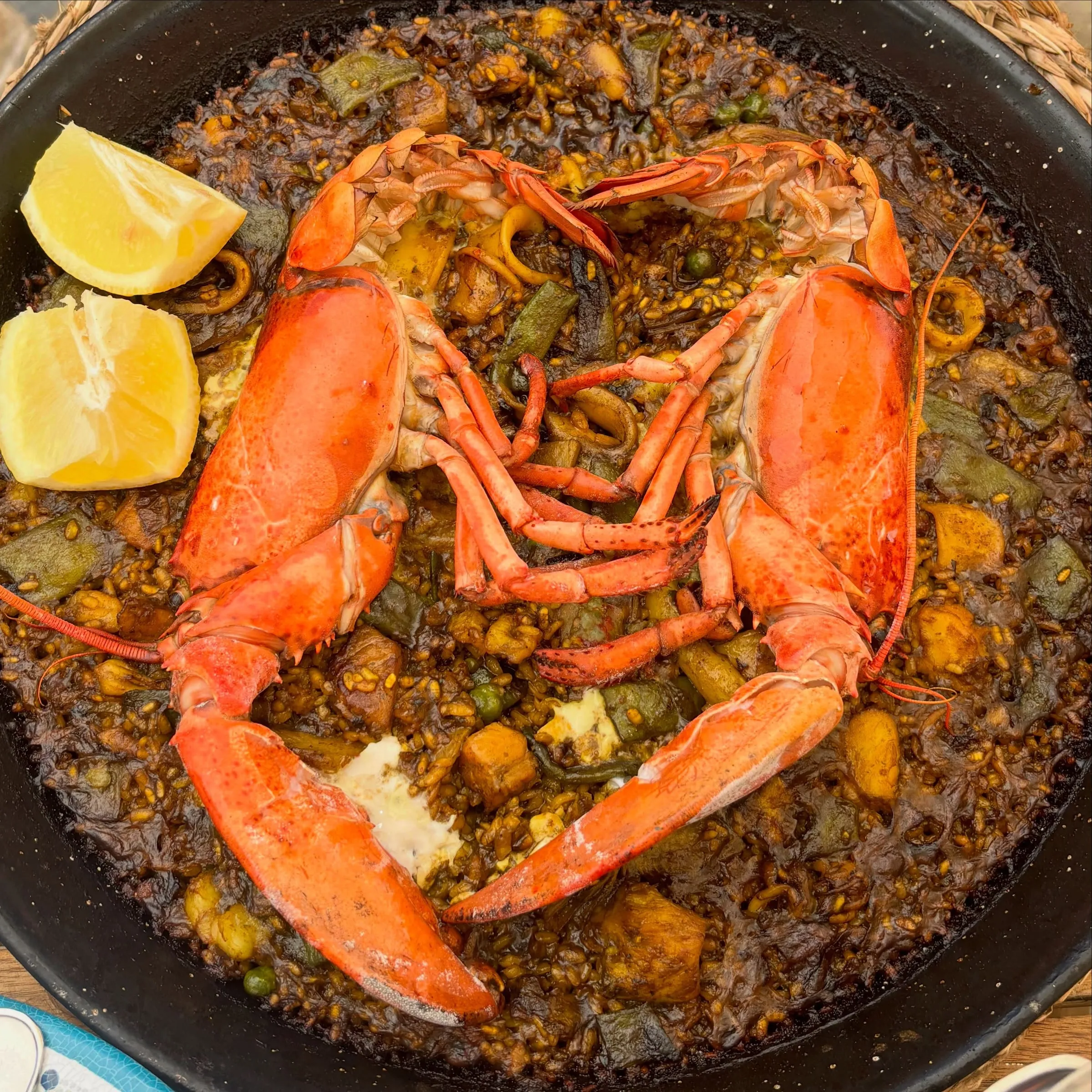 Lobster paella